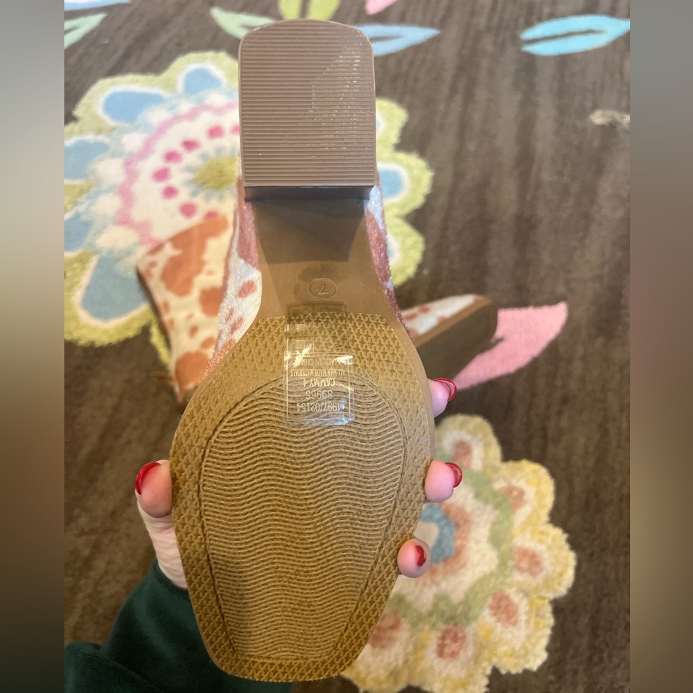 Pierre Dumas Cammy Cow Print Ankle Boot - image 7